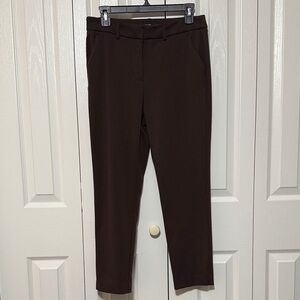 Simply Vera VeraWang Dark Brown SZ 6 Straight-Leg Dress Pants with side pockets